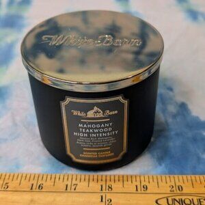 White Barn Mahogany Teakwood High Intensity Scented 3 wick Candle